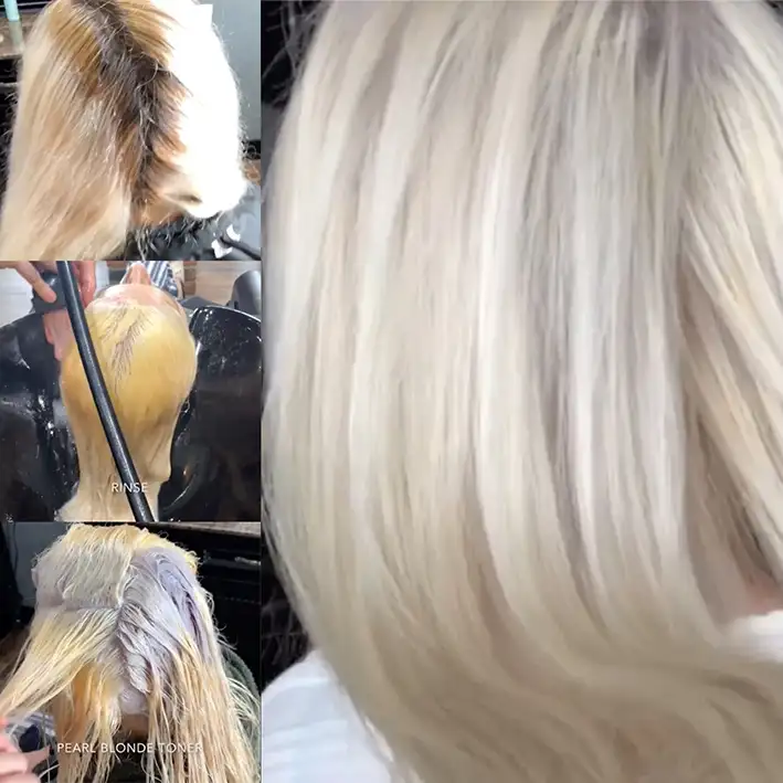 Dark Roots Successfully Lifted & Entire Head Toned to Level 10 Ash Blonde Dark Roots Successfully Lifted & Entire Head Toned to Level 10 Ash Blonde