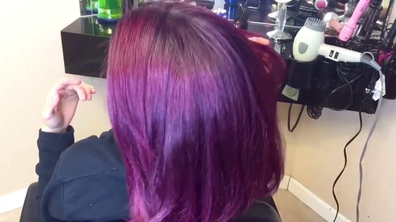 Ruby Red To Violet Hair Ruby Red To Violet Hair