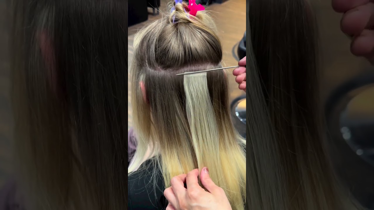 Tape-in Hair Extension Using Extra Light Cold Ash Blonde 20 Tape-in Hair Extension Using Extra Light Cold Ash Blonde 20