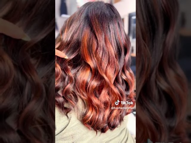 Black To Copper Blonde Balayage Hair Makeover Black To Copper Blonde Balayage Hair Makeover