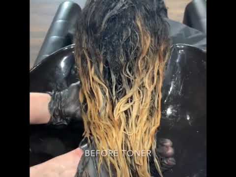 From Black Hair to Beautiful Blonde Using 9.1B and 10V