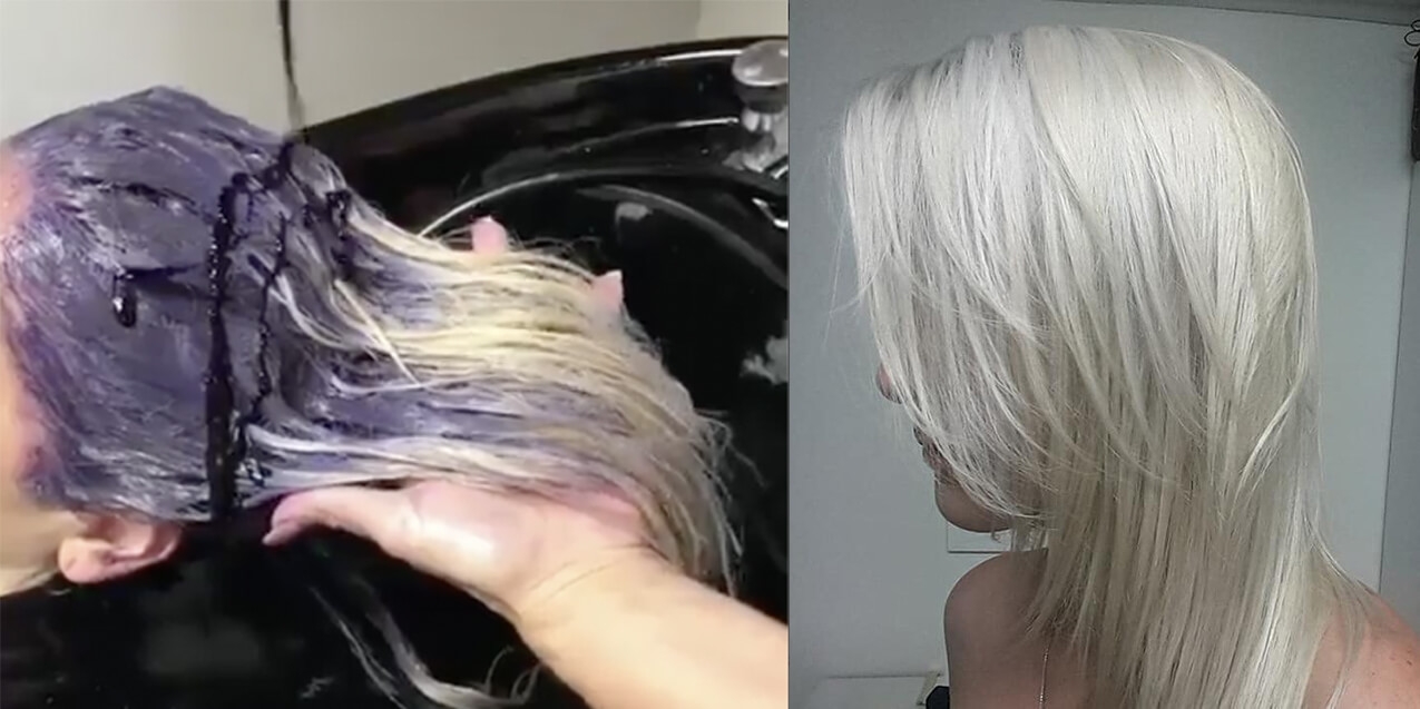 How to Use Purple Shampoo & Mask to Tone Away Yellow How to Use Purple Shampoo & Mask to Tone Away Yellow
