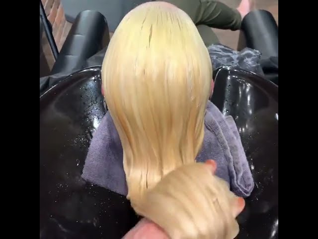 Pearl Blonde and Purple Grey